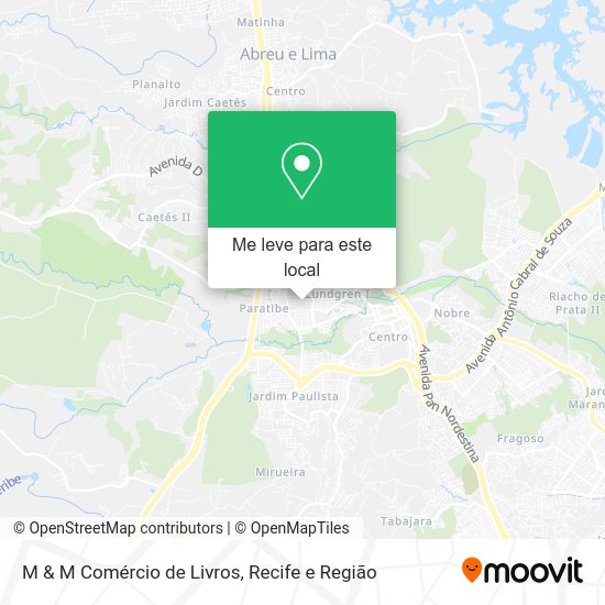 M & M Comércio de Livros mapa