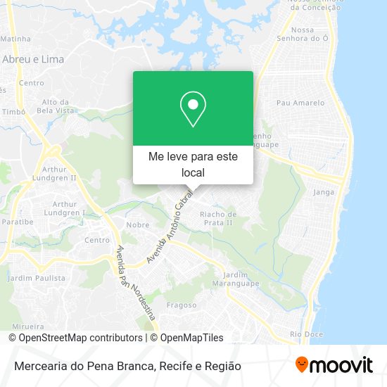 Mercearia do Pena Branca mapa