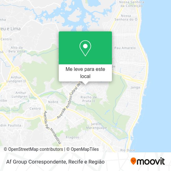 Af Group Correspondente mapa