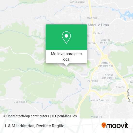 L & M Indústrias mapa