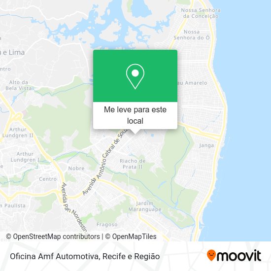Oficina Amf Automotiva mapa