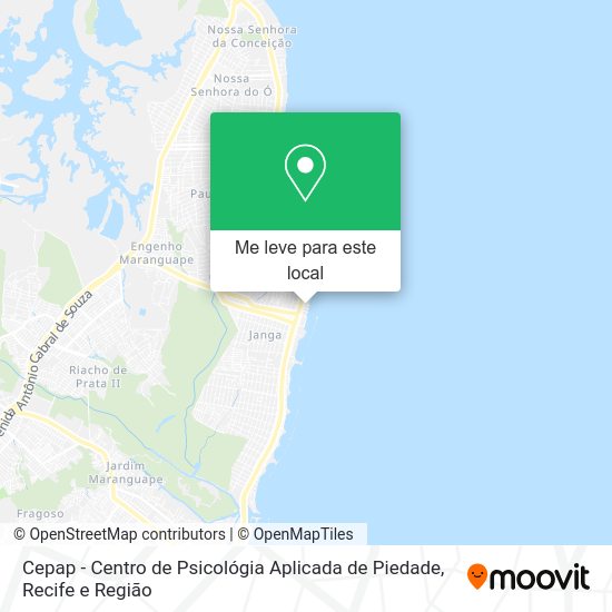 Cepap - Centro de Psicológia Aplicada de Piedade mapa