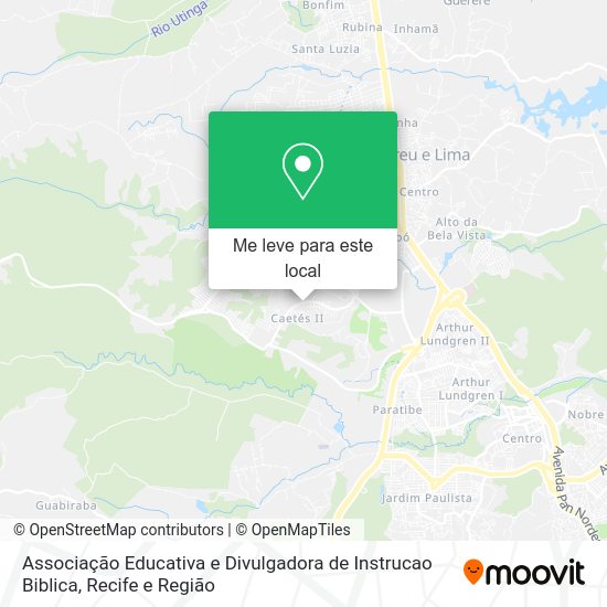 Associação Educativa e Divulgadora de Instrucao Biblica mapa