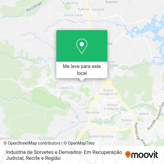 Industria de Sorvetes e Derivados- Em Recuperação Judicial mapa