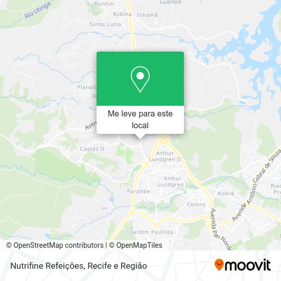 Nutrifine Refeições mapa