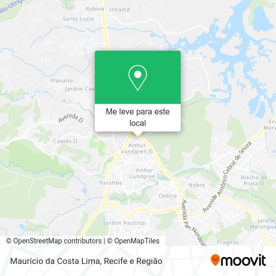 Maurício da Costa Lima mapa