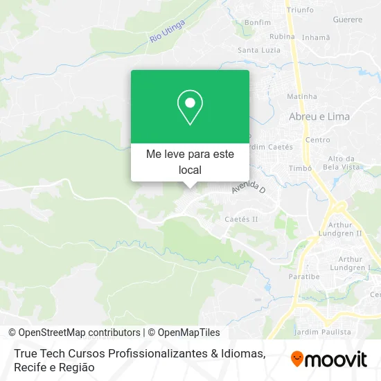 True Tech Cursos Profissionalizantes & Idiomas mapa
