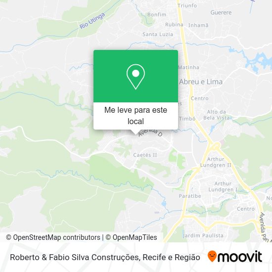 Roberto & Fabio Silva Construções mapa