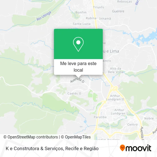 K e Construtora & Serviços mapa