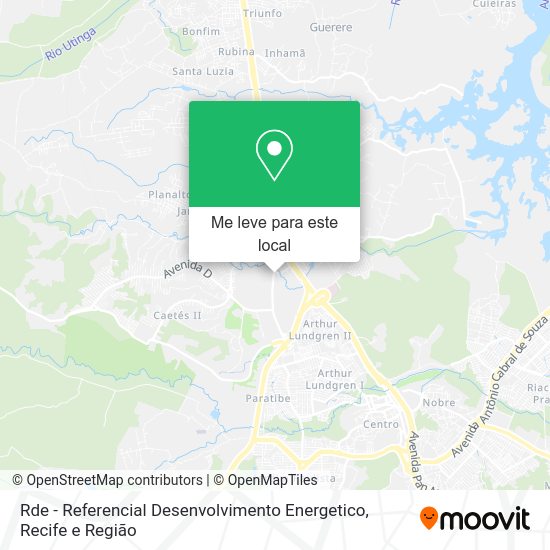 Rde - Referencial Desenvolvimento Energetico mapa