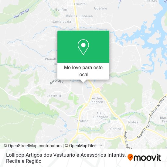 Lollipop Artigos dos Vestuario e Acessórios Infantis mapa