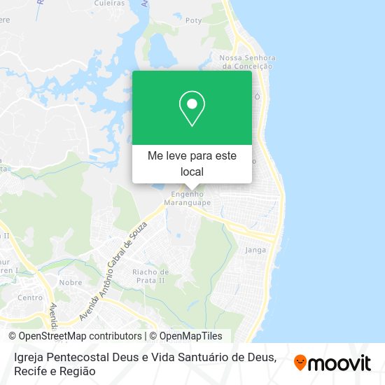 Igreja Pentecostal Deus e Vida Santuário de Deus mapa