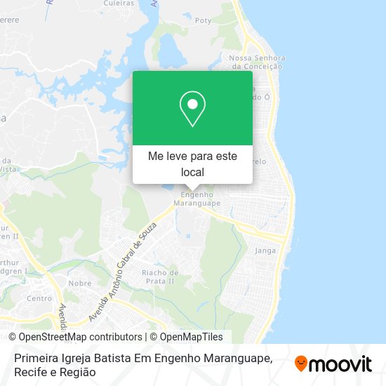 Primeira Igreja Batista Em Engenho Maranguape mapa