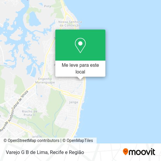 Varejo G B de Lima mapa