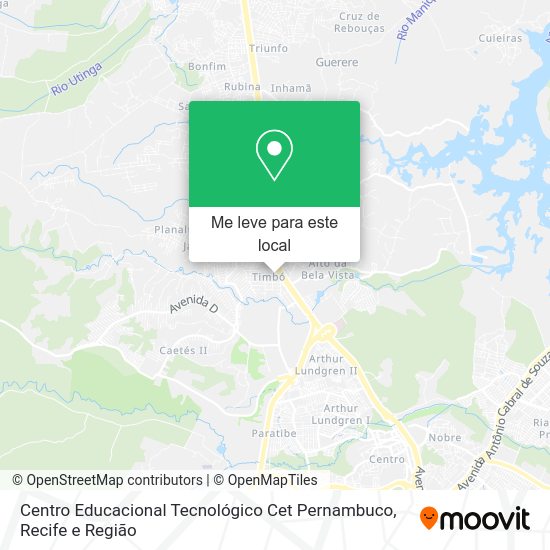 Centro Educacional Tecnológico Cet Pernambuco mapa