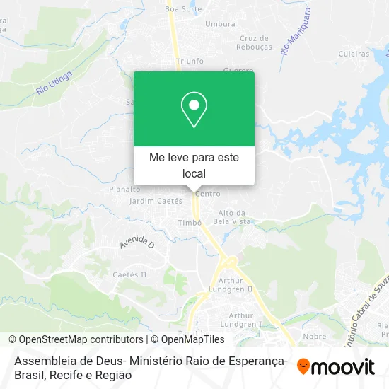 Assembleia de Deus- Ministério Raio de Esperança-Brasil mapa
