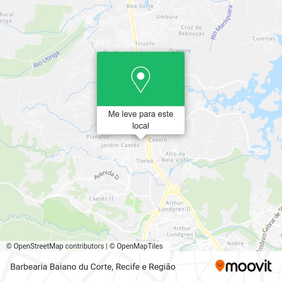 Barbearia Baiano du Corte mapa