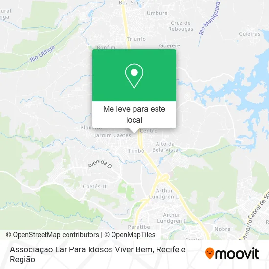 Associação Lar Para Idosos Viver Bem mapa
