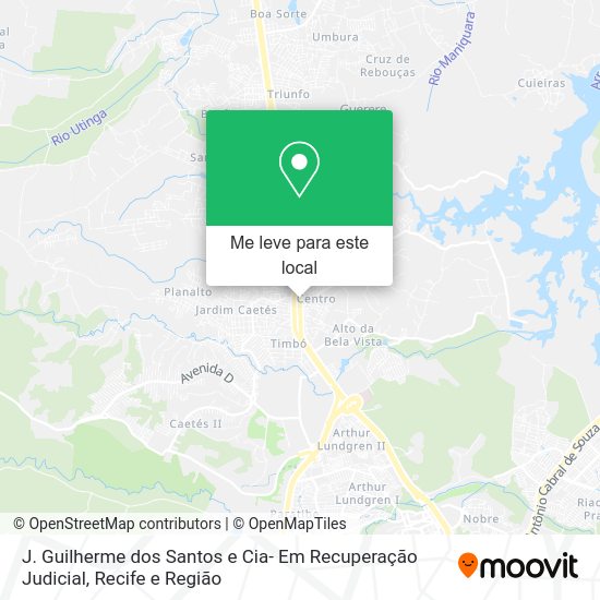 J. Guilherme dos Santos e Cia- Em Recuperação Judicial mapa