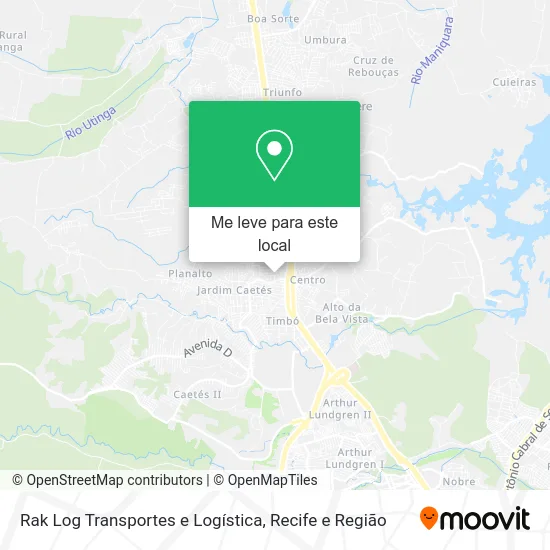 Rak Log Transportes e Logística mapa
