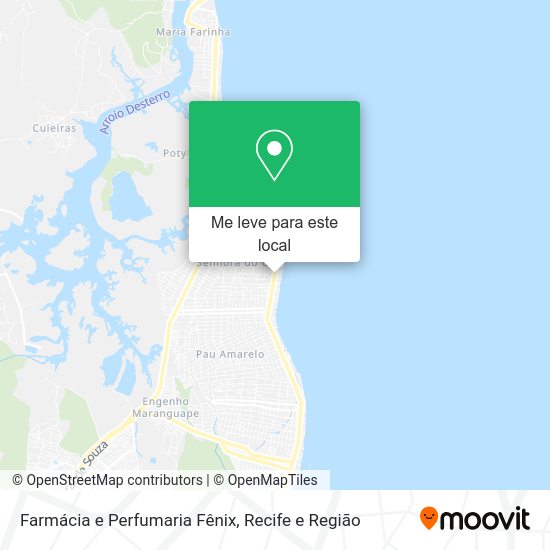 Farmácia e Perfumaria Fênix mapa