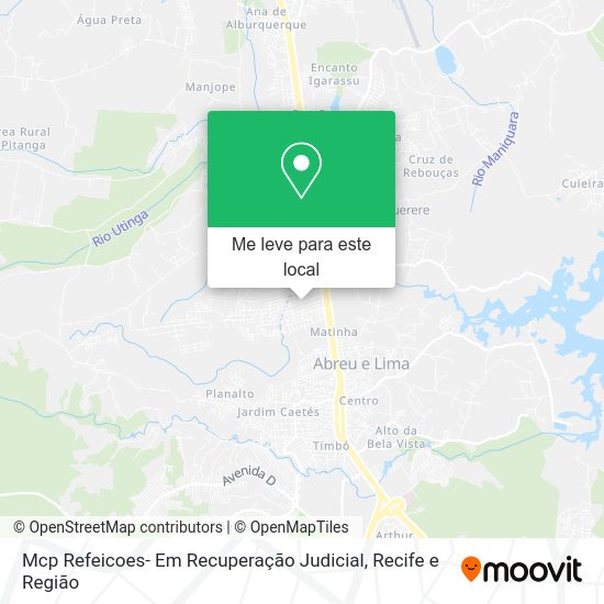 Mcp Refeicoes- Em Recuperação Judicial mapa