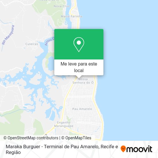 Maraka Burguer - Terminal de Pau Amarelo mapa