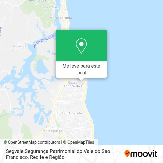 Segvale Segurança Patrimonial do Vale do Sao Francisco mapa