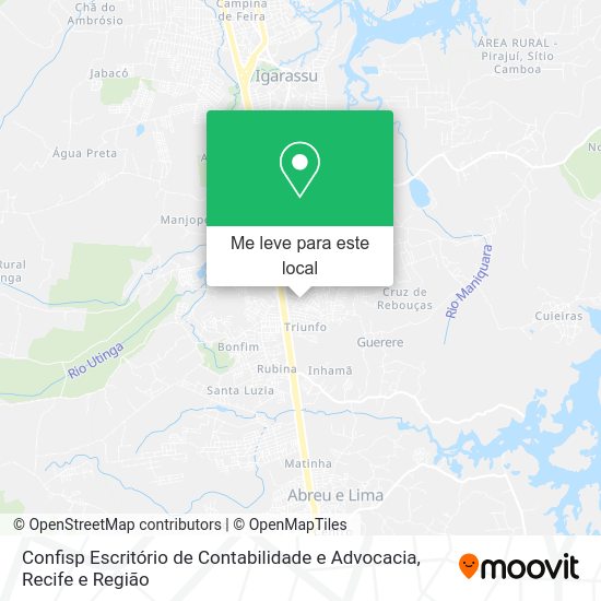 Confisp Escritório de Contabilidade e Advocacia mapa
