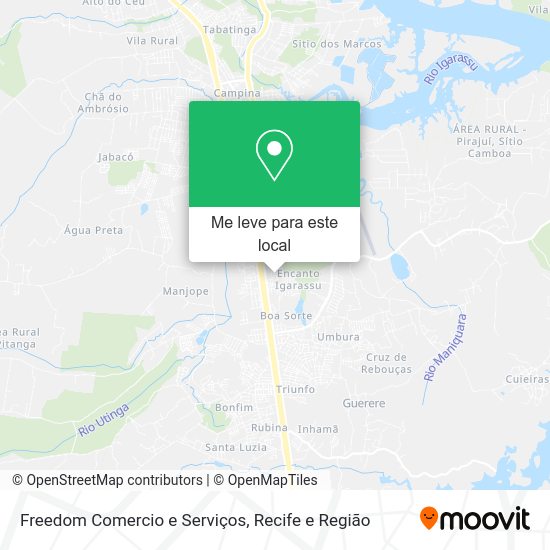 Freedom Comercio e Serviços mapa