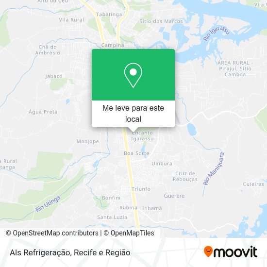Als Refrigeração mapa