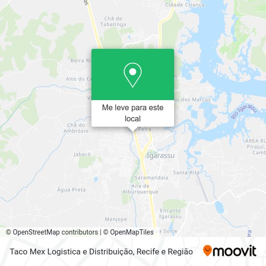 Taco Mex Logistica e Distribuição mapa