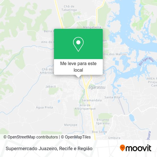 Supermercado Juazeiro mapa