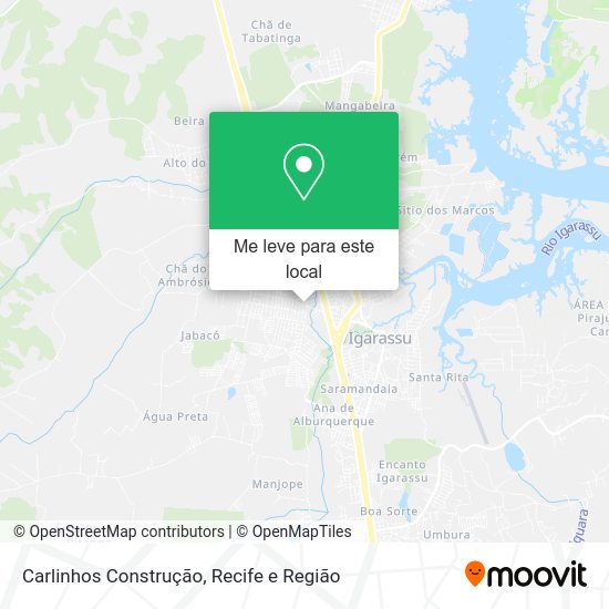 Carlinhos Construção mapa