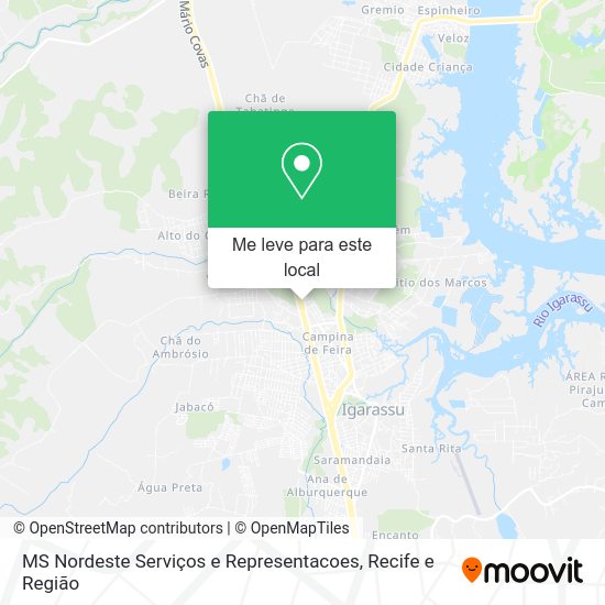 MS Nordeste Serviços e Representacoes mapa