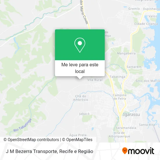 J M Bezerra Transporte mapa