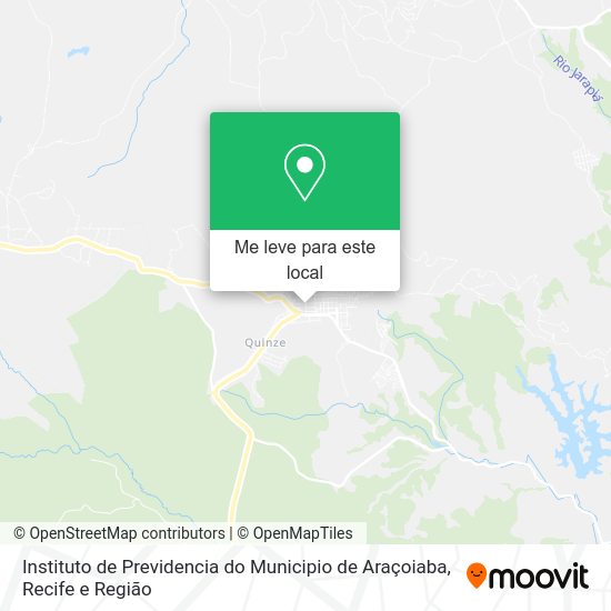 Instituto de Previdencia do Municipio de Araçoiaba mapa
