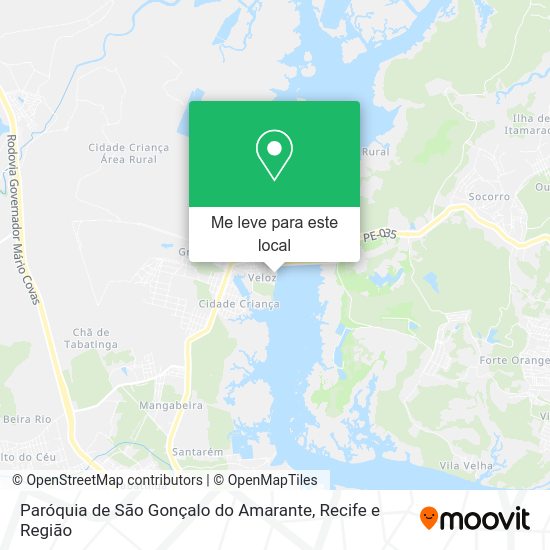 Paróquia de São Gonçalo do Amarante mapa