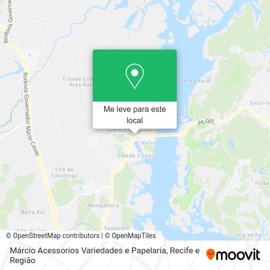 Márcio Acessorios Variedades e Papelaria mapa