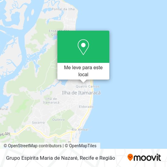 Grupo Espirita Maria de Nazaré mapa