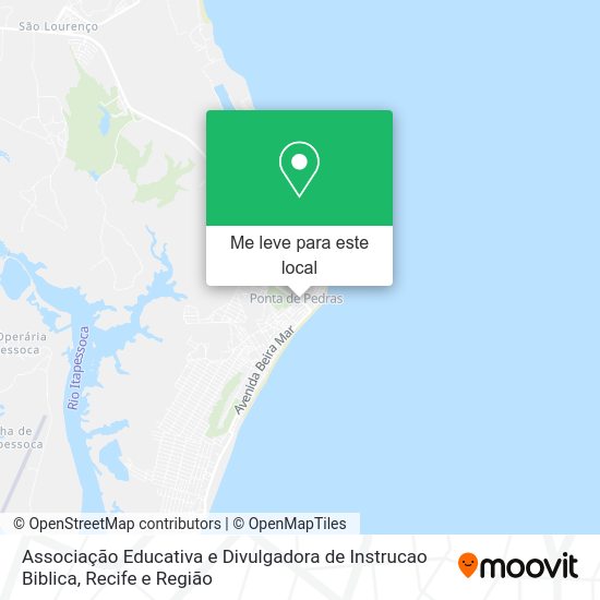 Associação Educativa e Divulgadora de Instrucao Biblica mapa