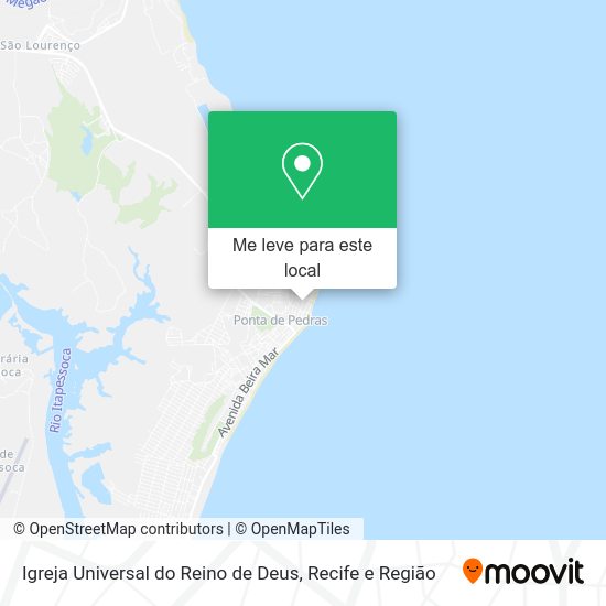 Igreja Universal do Reino de Deus mapa