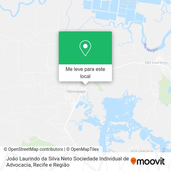 João Laurindo da Silva Neto Sociedade Individual de Advocacia mapa