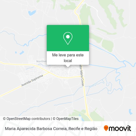 Maria Aparecida Barbosa Correia mapa