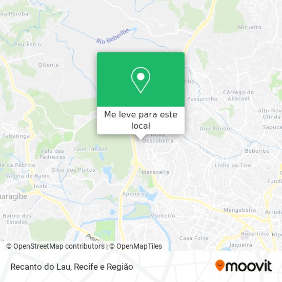 Recanto do Lau mapa