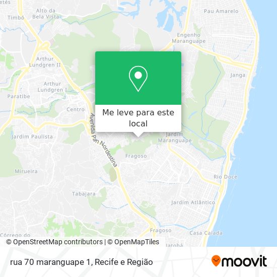 rua 70 maranguape 1 mapa