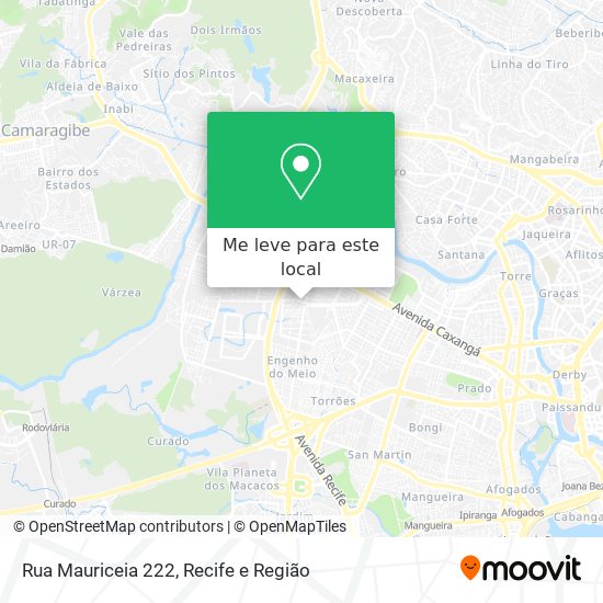 Rua Mauriceia 222 mapa