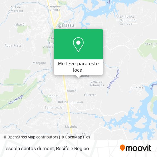escola santos dumont mapa