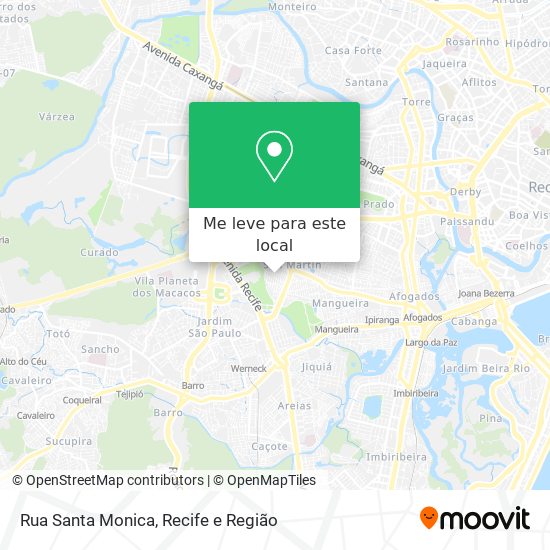 Rua Santa Monica mapa