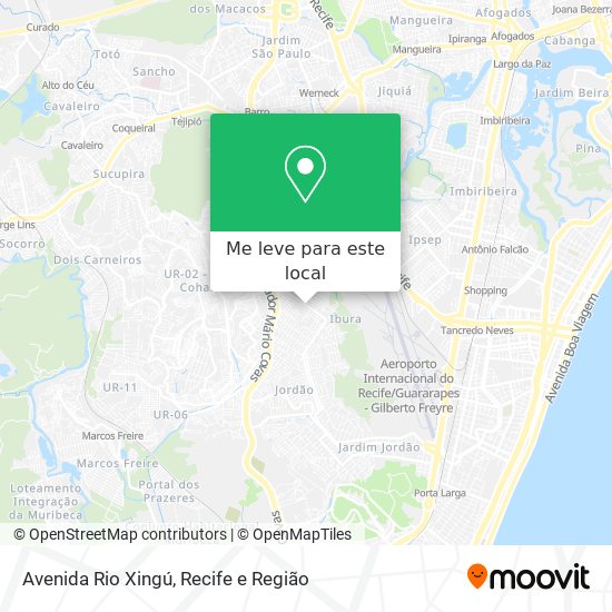 Avenida Rio Xingú mapa